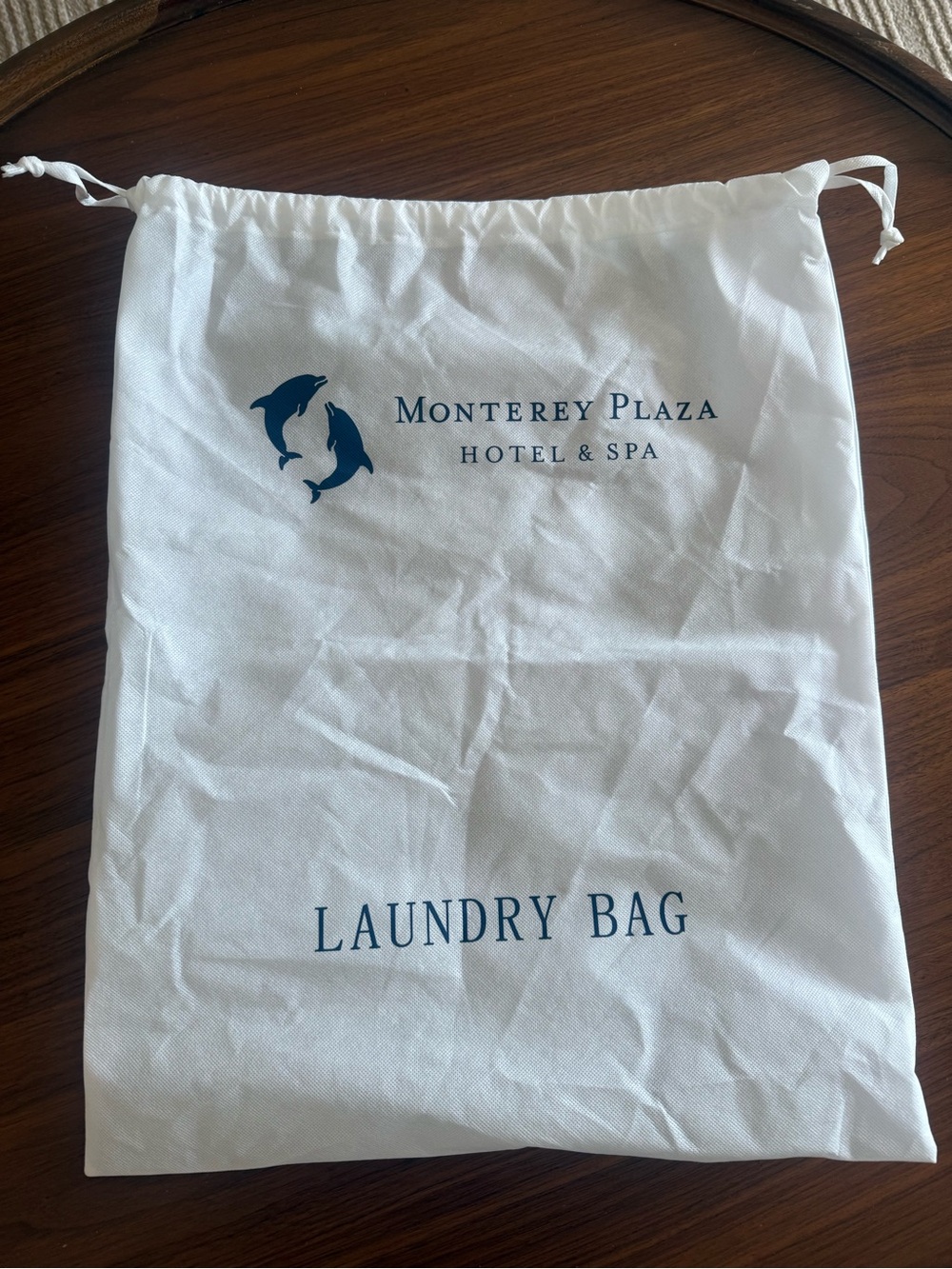 Monterey Plaza Hotel & Spa Laundry Bag Drawstring 23 x 18.75